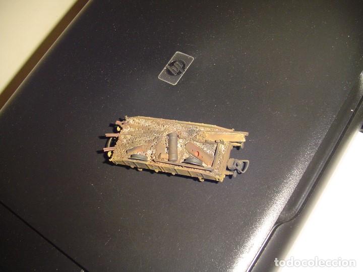 Trenes escala: Vag&oacute;n H0 militarizado . - Foto 2