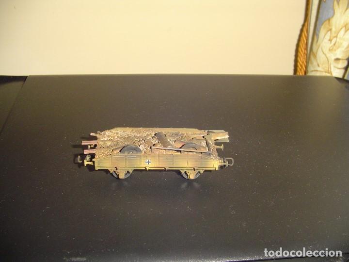Trenes escala: Vag&oacute;n H0 militarizado . - Foto 3