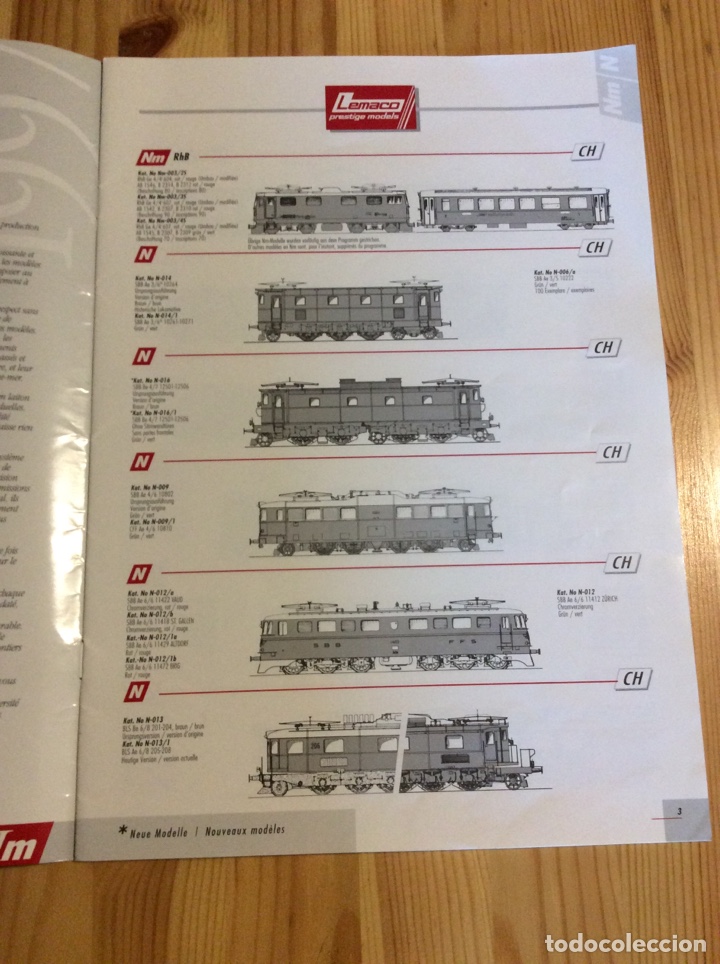 Trenes escala: Catalogo lemaco trenes - Foto 2
