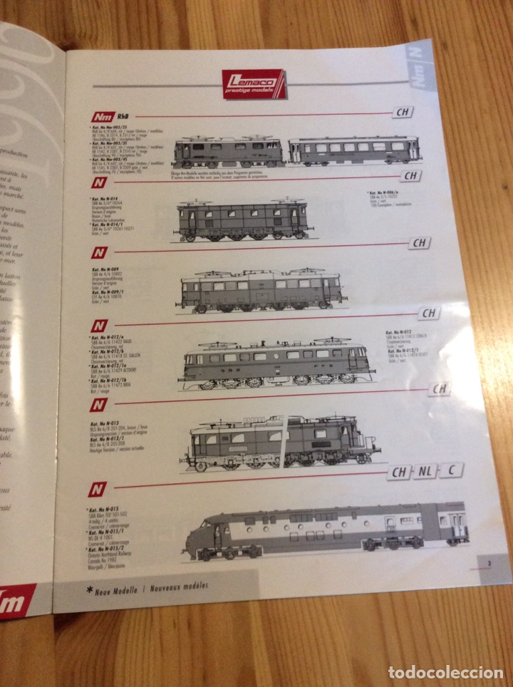 Trenes escala: Catalogo trenes lemaco 1996 - Foto 2