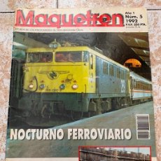 Trenes Escala: ANTIGUA REVISTA DE TREN MAQUETREN N.5, REPORTAJE MUSEO VASCO DEL FERROCARRIL, OPORTO, Y MAS.... Lote 169647628
