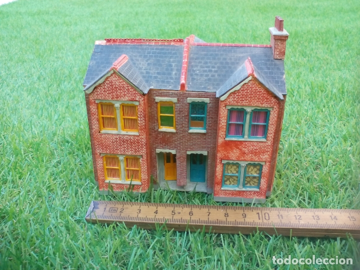 Trenes escala: EDIFICIO DE MAQUETA DE TREN ESCALA H0 MINIATURA - Foto 2