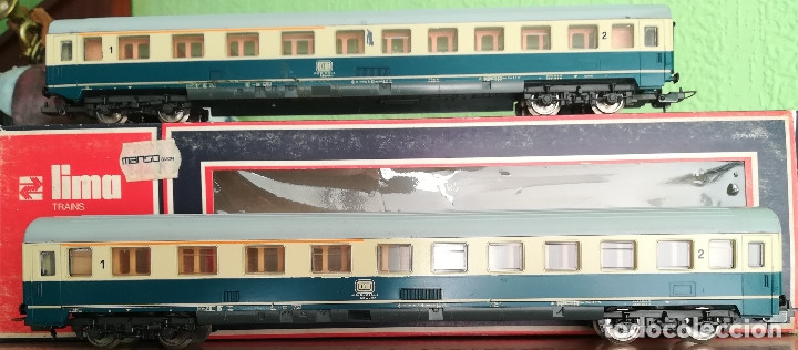 Trenes escala: 2 coches pasajeros H0 - Foto 1