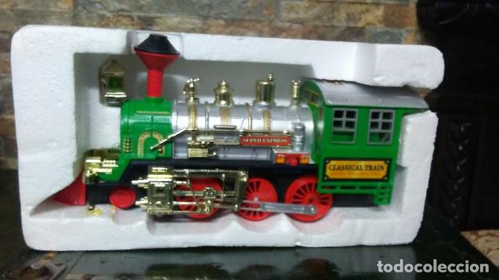 Trenes escala: CLASSICAL TRAIN. LOCOMOTORA A PILAS. FUNCIONANDO. - Foto 1
