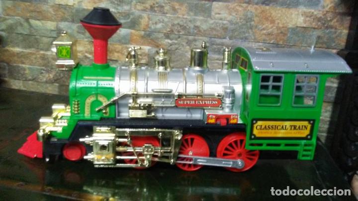 Trenes escala: CLASSICAL TRAIN. LOCOMOTORA A PILAS. FUNCIONANDO. - Foto 4