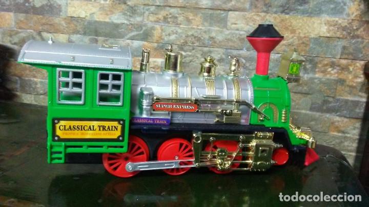 Trenes escala: CLASSICAL TRAIN. LOCOMOTORA A PILAS. FUNCIONANDO. - Foto 8
