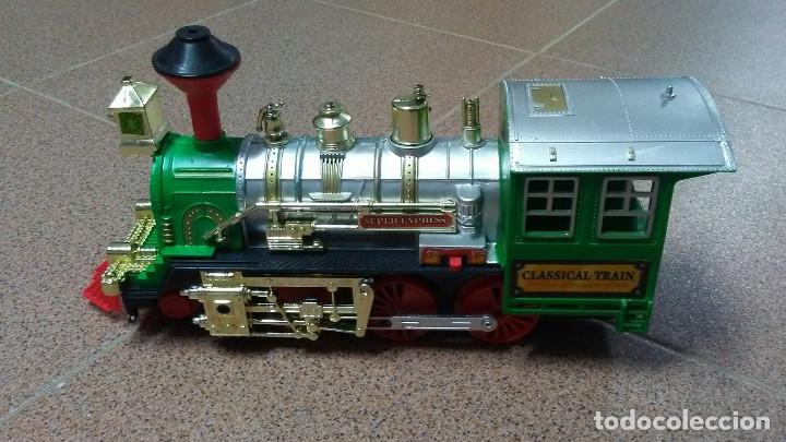 Trenes escala: CLASSICAL TRAIN. LOCOMOTORA A PILAS. FUNCIONANDO. - Foto 13