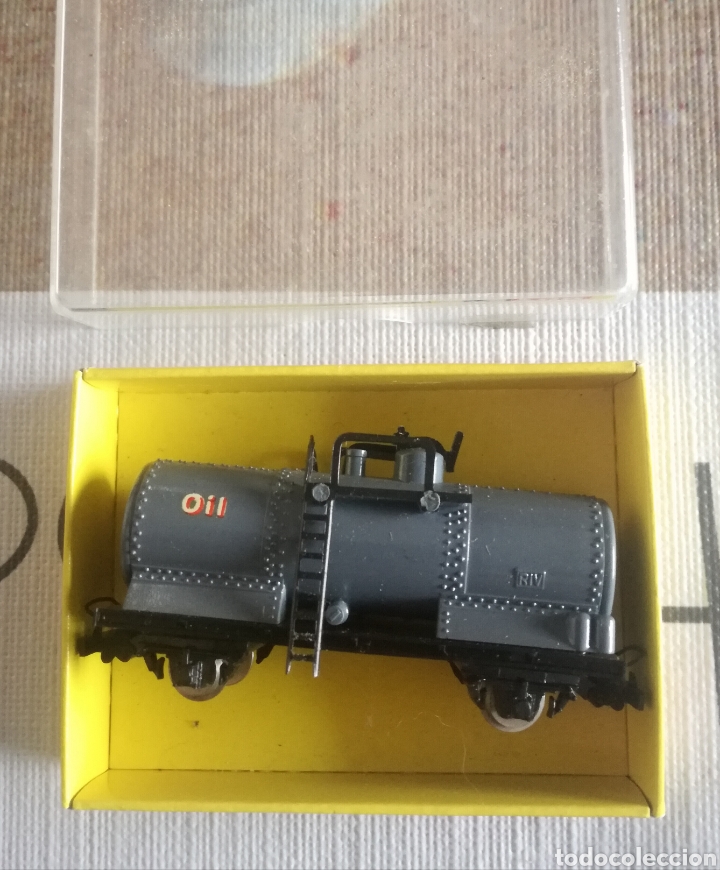 Trenes escala: Vagon mercancias aceite oil egger-bahn HO E, hoe - Foto 1
