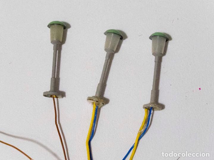 Trenes escala: JUEGO DE FAROLAS LUMINOSAS DE VARIOS TIPOS - Foto 4