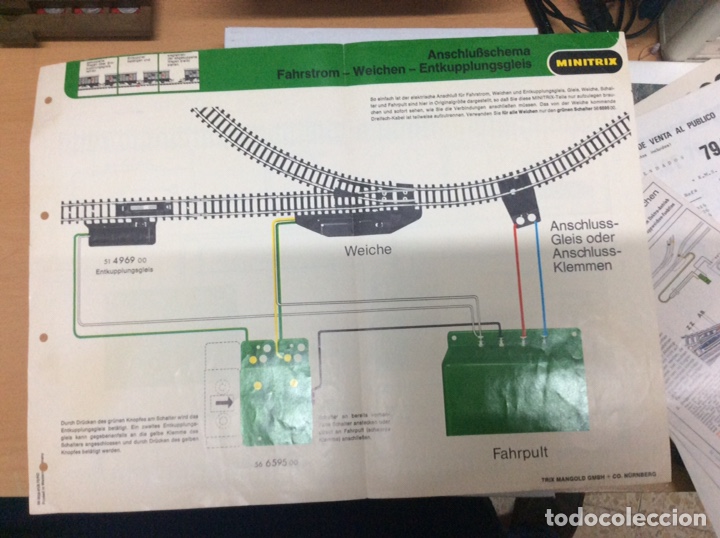 Trenes escala: MINITRIX CAT&Aacute;LOGOS E INSTRUCCIONES (en alem&aacute;n ,franc&eacute;s y castellano)finales de los 70 - Foto 8