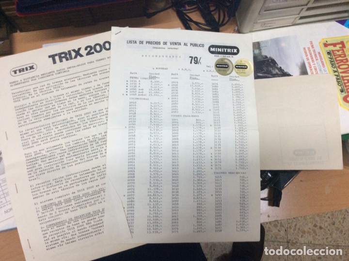 Trenes escala: MINITRIX CAT&Aacute;LOGOS E INSTRUCCIONES (en alem&aacute;n ,franc&eacute;s y castellano)finales de los 70 - Foto 11