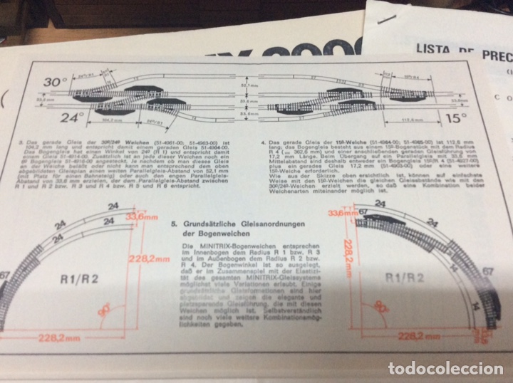 Trenes escala: MINITRIX CAT&Aacute;LOGOS E INSTRUCCIONES (en alem&aacute;n ,franc&eacute;s y castellano)finales de los 70 - Foto 13