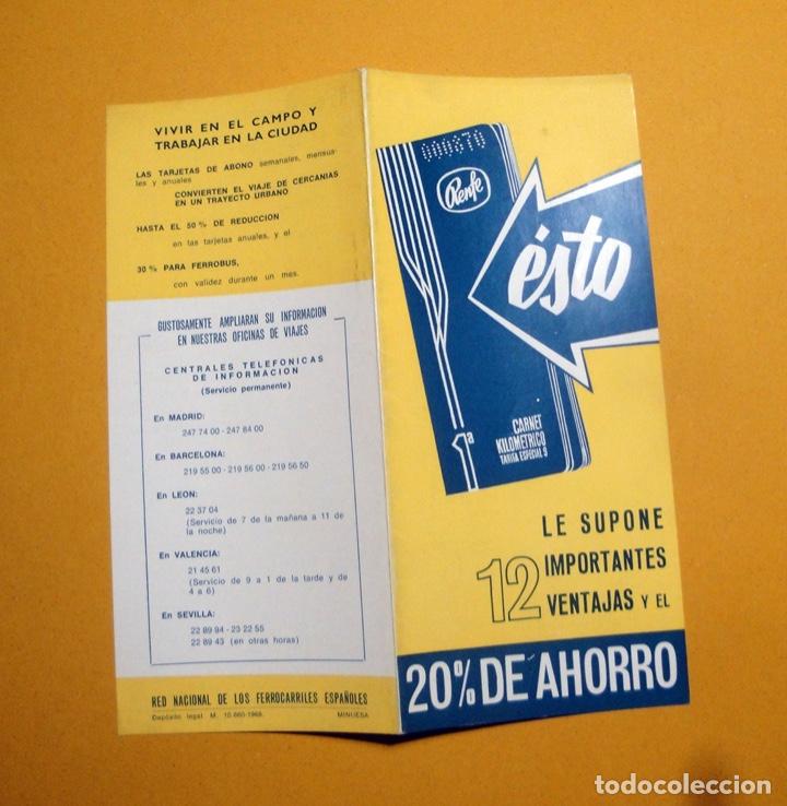 Trenes escala: Folleto carnet Kilom&eacute;trico de renfe - Foto 1