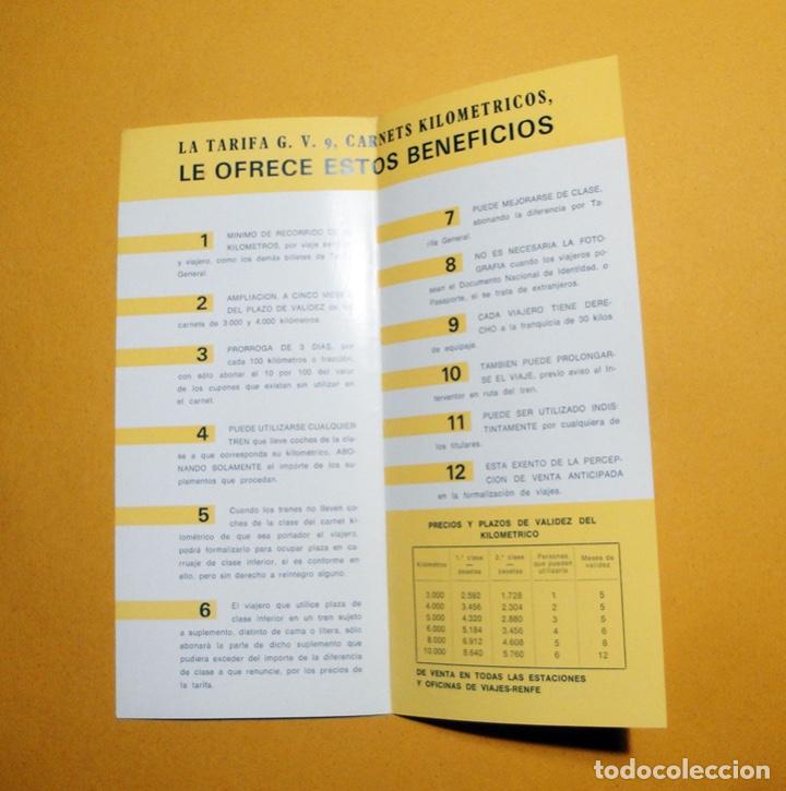 Trenes escala: Folleto carnet Kilom&eacute;trico de renfe - Foto 2