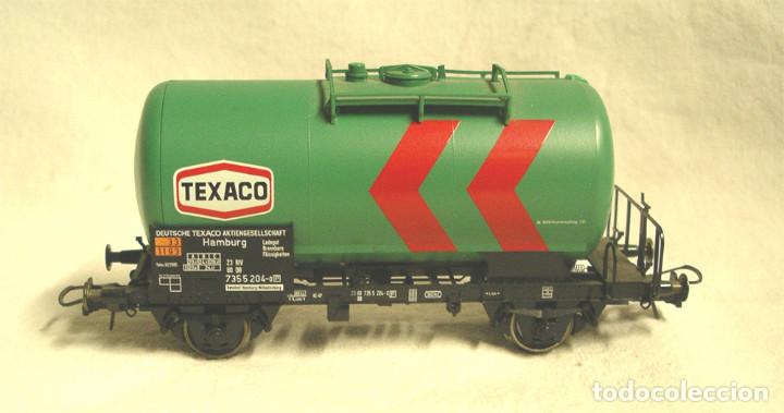 Trenes escala: Vagon Cisterna Gasolina Refinada Texaco - Foto 3