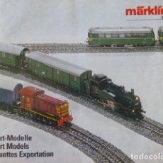 Trenes Escala: CATALOGO MARKLIN TRENES MODELISMO 1986-1987. Lote 216983566