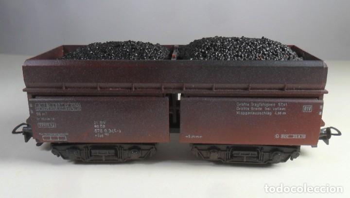 Trenes escala: H0 - VAGON CONTENEDOR CON CARGA DE CARBON - Foto 1