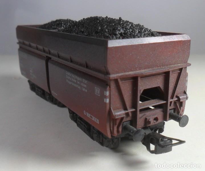 Trenes escala: H0 - VAGON CONTENEDOR CON CARGA DE CARBON - Foto 2