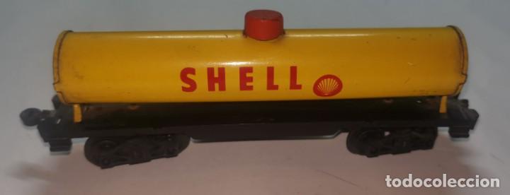 Trenes escala: Vagon cisterna shell chapa estrecha - Foto 1