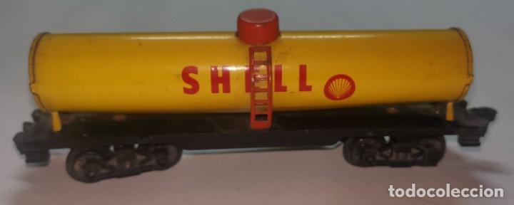 Trenes escala: Vagon cisterna shell chapa estrecha - Foto 2