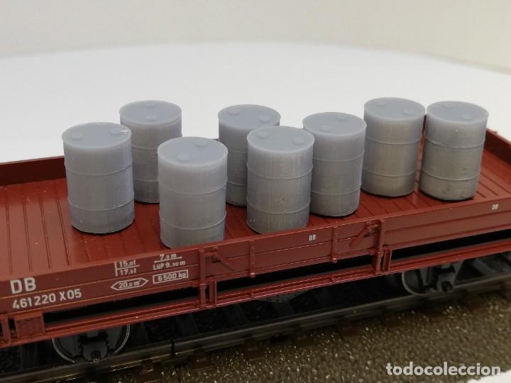 Trenes escala: BARRILES ACEITE ESCALA H0 - Foto 1