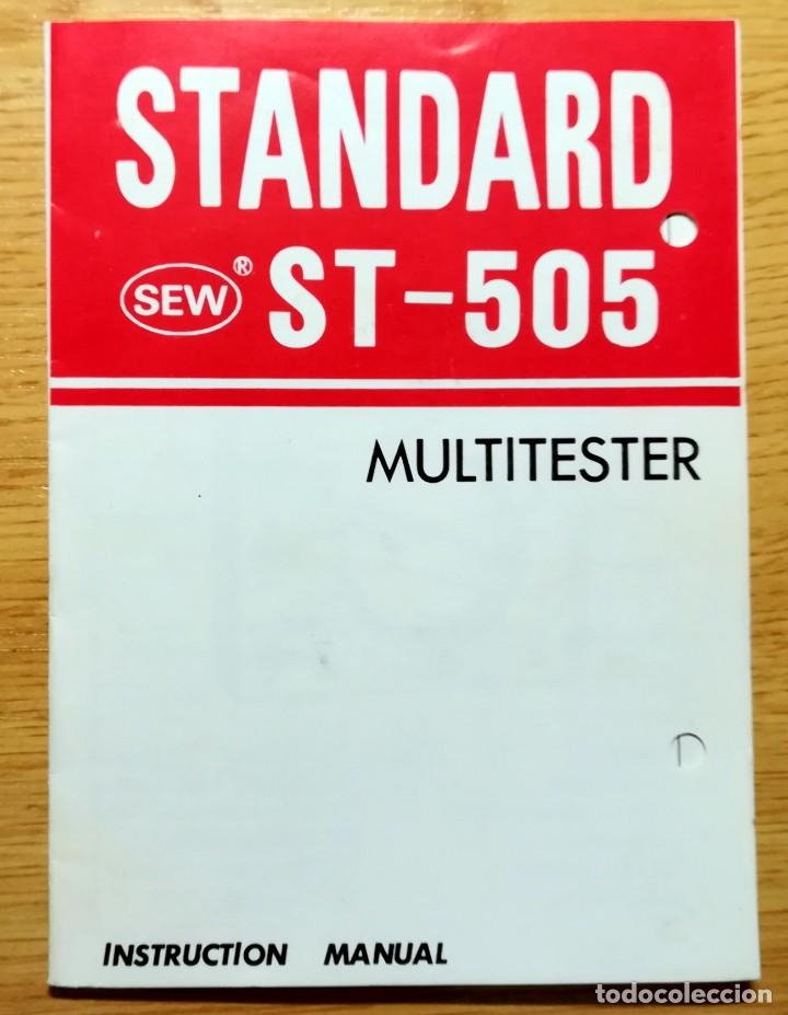Trenes escala: MANUAL INSTRUCCIONES STANDARD ST-505 MULTITESTER - Foto 1