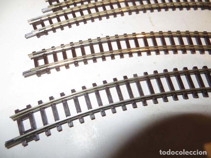 Trenes escala: FLEISCHMANN LOTE DE 10 CURVAS,NUEVAS,REGALADAS - Foto 2
