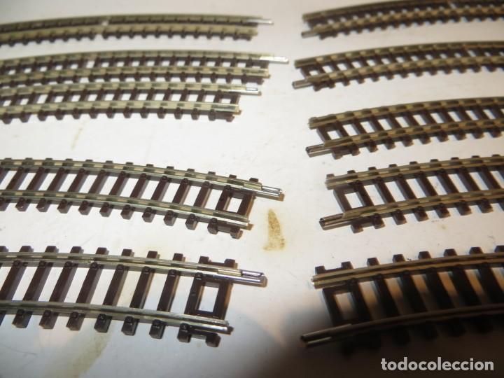 Trenes escala: FLEISCHMANN LOTE DE 10 CURVAS,NUEVAS,REGALADAS - Foto 3