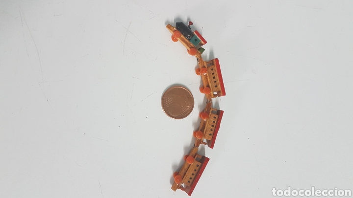 Trenes escala: MINIATURA TREN DE MADERA 9 Cm largo - Foto 5