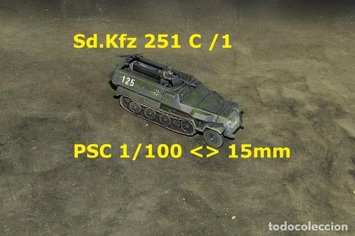 Trenes escala: Sdkfz 251 C /1 de PSC 15mm-1/100 - Foto 2
