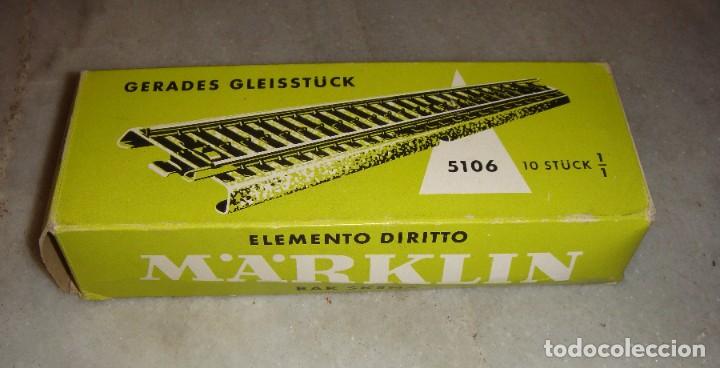 Trenes escala: V&iacute;as de tren MARKLIN. Modelo 5106 - Foto 1