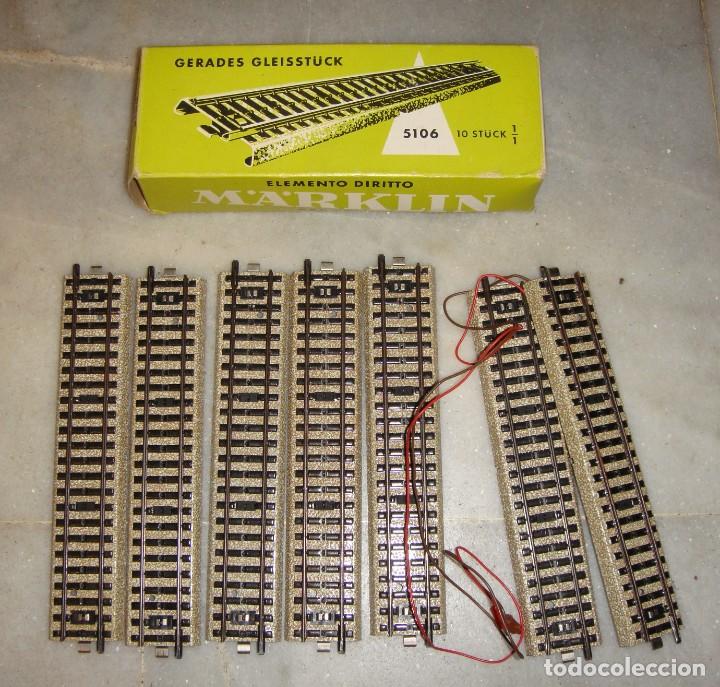 Trenes escala: V&iacute;as de tren MARKLIN. Modelo 5106 - Foto 2