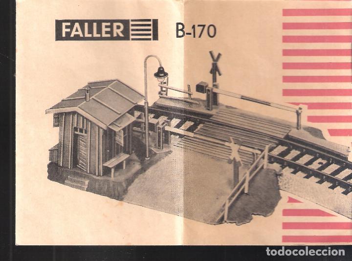 Trenes escala: Faller B-170. D&iacute;ptico instrucciones. 15x11 cm - Foto 1