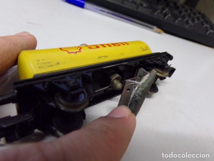 Trenes escala: ESTAMOS LIQUIDANDO. TREN VAGON ANTIGUO CISTERNA SHELL REF 153 - Foto 10