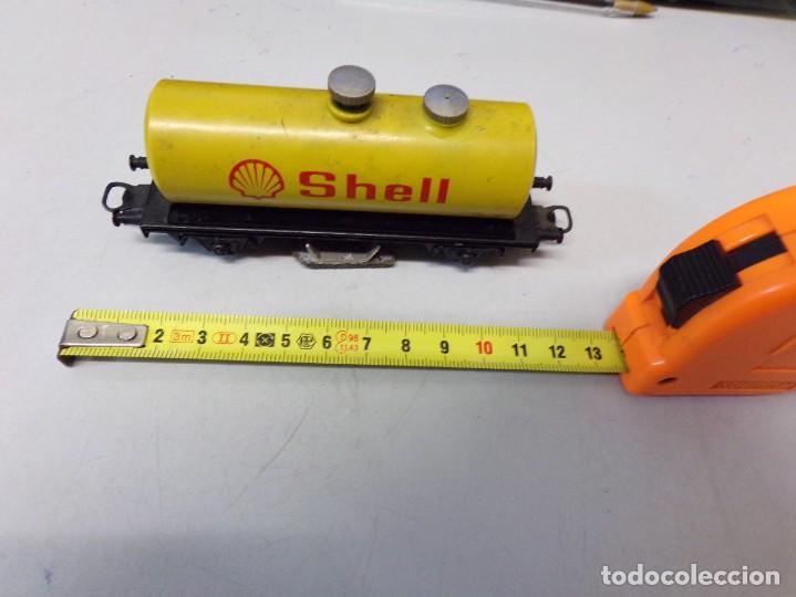 Trenes escala: ESTAMOS LIQUIDANDO. TREN VAGON ANTIGUO CISTERNA SHELL REF 153 - Foto 11