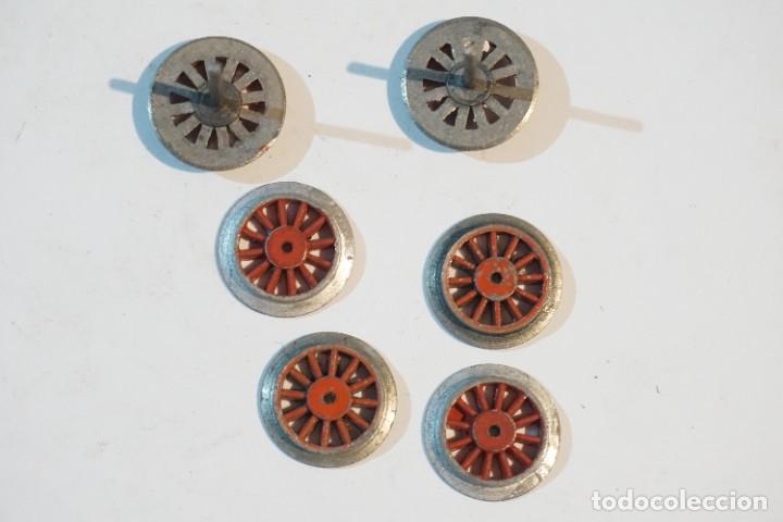 Trenes escala: 6 ruedas todo radios 2 ejes 14mm - Foto 1