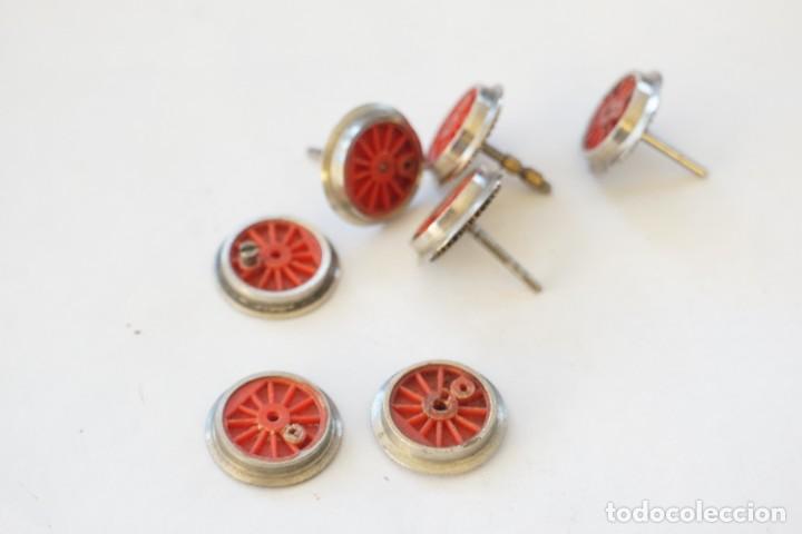 Trenes escala: 7 ruedas 4 con engranaje 3 sin egranaje 18mm - Foto 2
