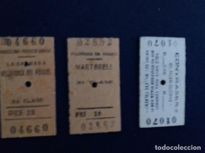 Trenes escala: 3 antiguos billetes de tren - Foto 1