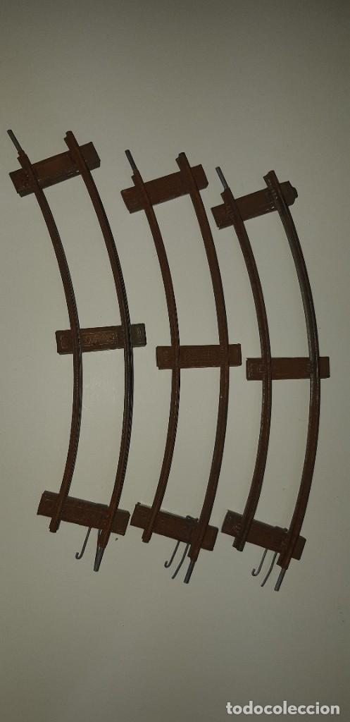 Trenes escala: LOTE DE 3 TRAMOS CURVA. - Foto 1