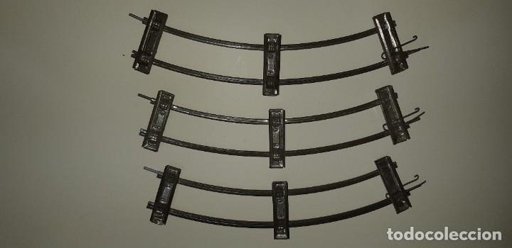 Trenes escala: LOTE DE 3 TRAMOS CURVA. - Foto 2