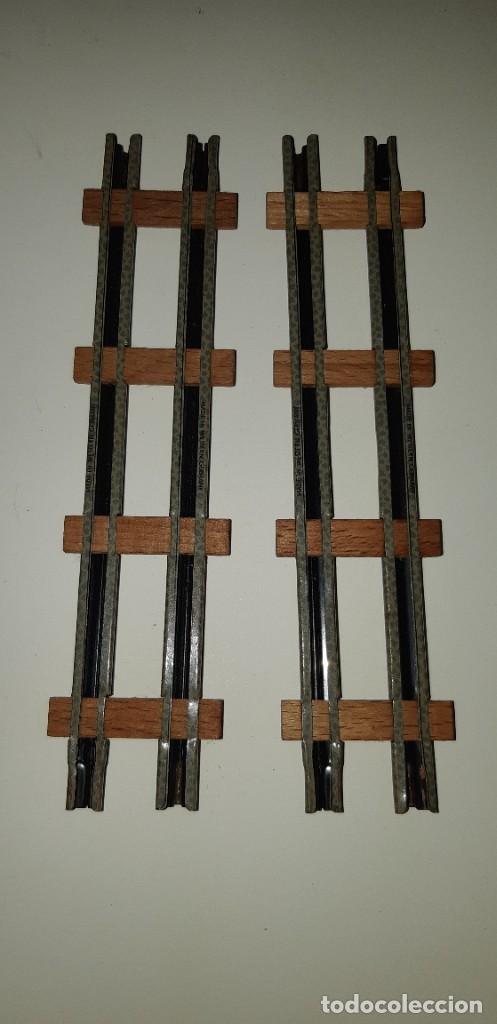 Trenes escala: LOTE DE 2 TRAMOS RECTOS. - Foto 1