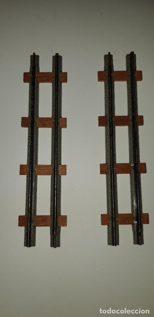 Trenes escala: LOTE DE 2 TRAMOS RECTOS. - Foto 2