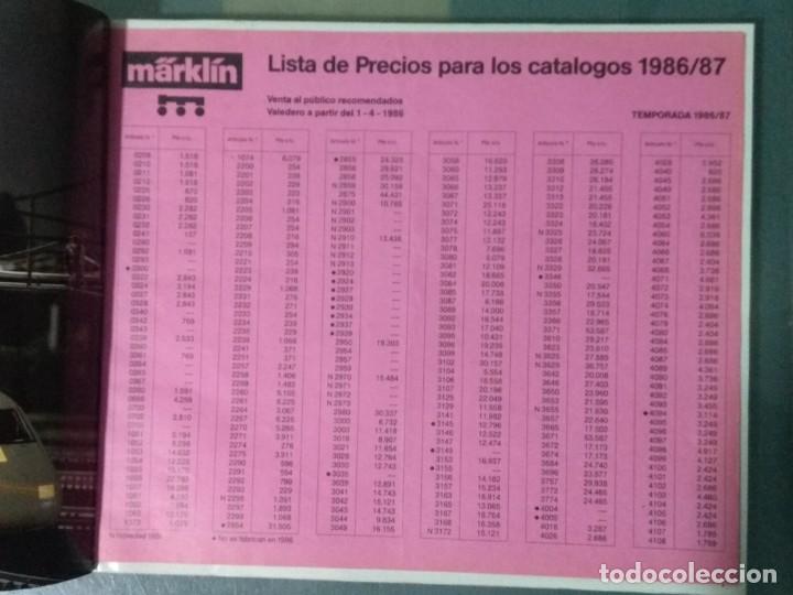 Trenes escala: CATALOGO TRENES MARKLIN 1986 / 87 EN FRANC&Eacute;S. - Foto 2