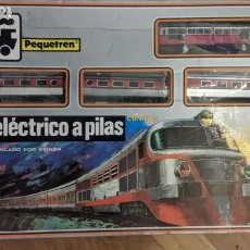 Trenes Escala: PEQUETREN - TREN ELÉTRICO A PILAS, FABRICADO POR SEINSA SPAIN,REF: 508. Lote 353385658