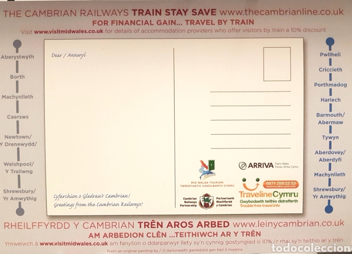 Trenes escala: Postal CAMBRIAN RAILWAYS - Foto 2