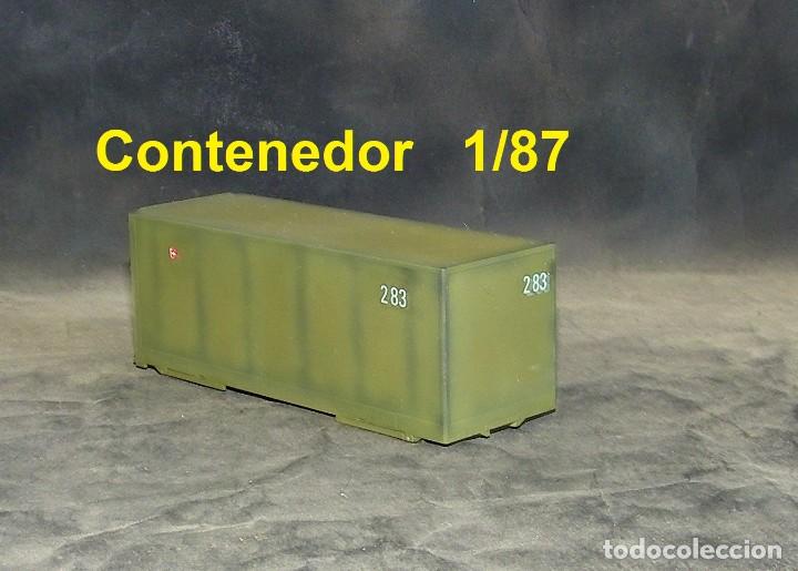 Trenes escala: Contenedor ET espa&ntilde;ol, escala 1/87 - Foto 1