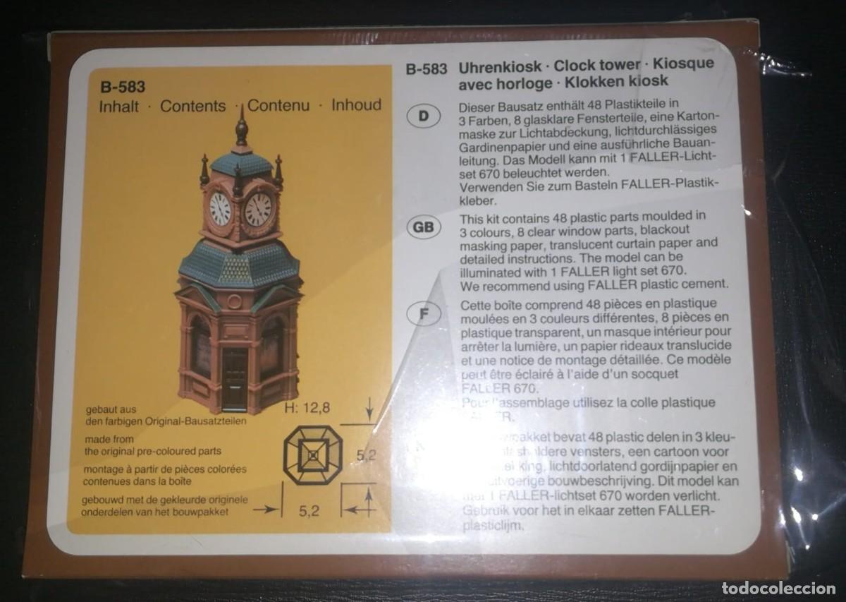 Trenes escala: Faller B-583 Quiosco con relloj - Foto 2