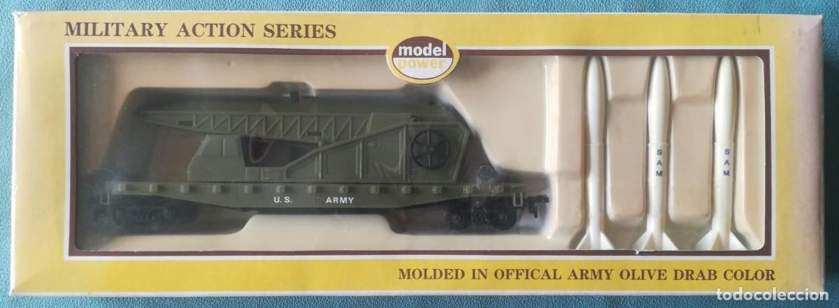 Trenes escala: Model Power 9180 - Vag&oacute;n con plataforma lanza misiles - Foto 1