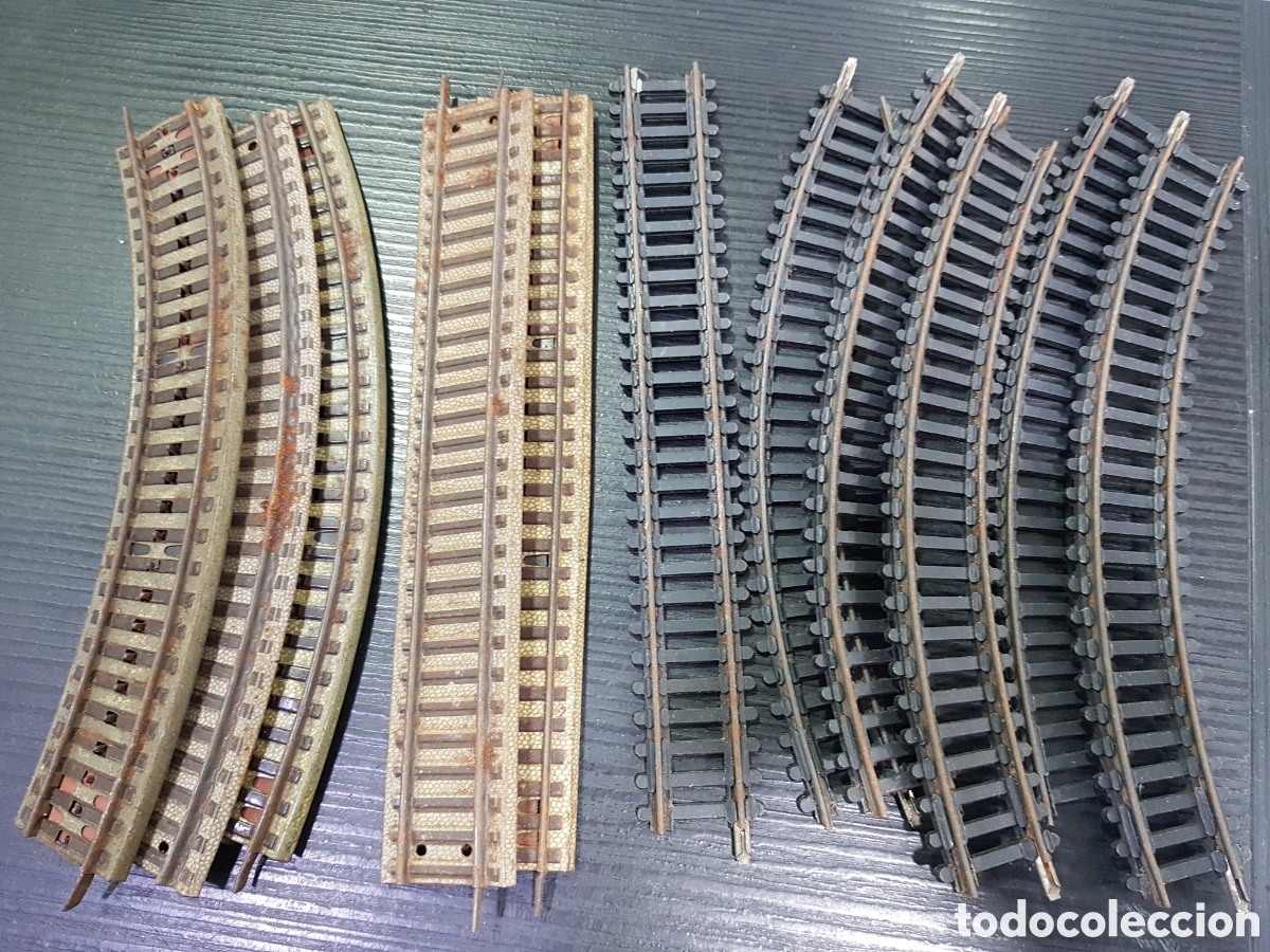 Trenes escala: Lote de vias H0. (L47) - Foto 2