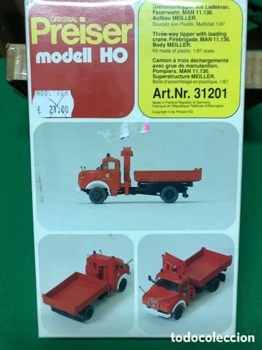 Trenes escala: Coche para montar HO Preiser - Foto 1